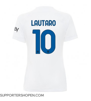 Inter Milan Lautaro Martinez #10 Borta Matchtröja Dam 2023-24 Kortärmad
